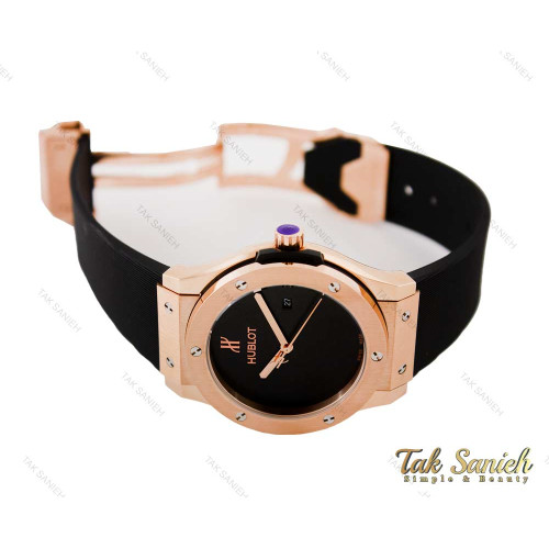ساعت هابلوت اتوماتیک مردانه رزگلد صفحه مهندسی Hublot-3772-G