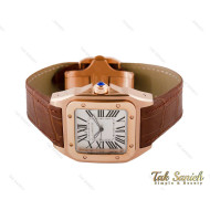 ساعت کارتیر سانتوز 100 مردانه رزگلد Cartier-3785-G ساعت کارتیر سانتوز 100 مردانه رزگلد Cartier-3785-G