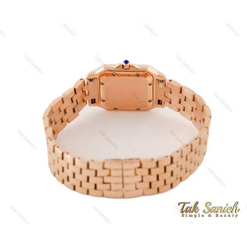 ساعت کارتیه Panthere زنانه رزگلد مدیوم نگین دار Cartier-3800-L ساعت کارتیه Panthere زنانه رزگلد مدیوم نگین دار Cartier-3800-L