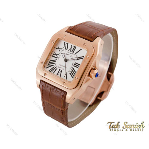 ساعت کارتیه سانتوس 100 مردانه اتوماتیک Cartier-3817-G ساعت کارتیه سانتوس 100 مردانه اتوماتیک Cartier-3817-G