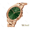 ساعت دنیل ولینگتون زنانه رزگلد سبز سایز کوچک DW-3837-28-L