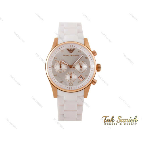 ساعت امپریو آرمانی سفید زنانه Emporio-3847-L ساعت امپریو آرمانی سفید زنانه Emporio-3847-L