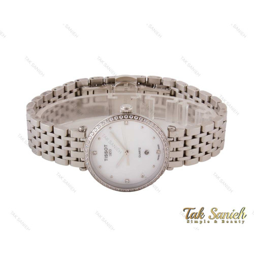ساعت تیسوت زنانه نگین دار نقره ای Tissot-3853-L ساعت تیسوت زنانه نگین دار نقره ای Tissot-3853-L