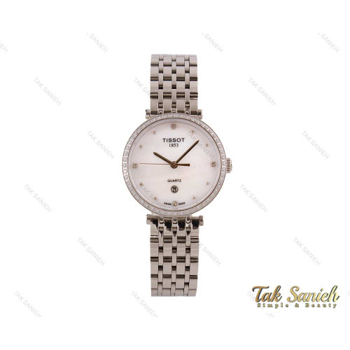 ساعت تیسوت زنانه نگین دار نقره ای Tissot-3853-L ساعت تیسوت زنانه نگین دار نقره ای Tissot-3853-L