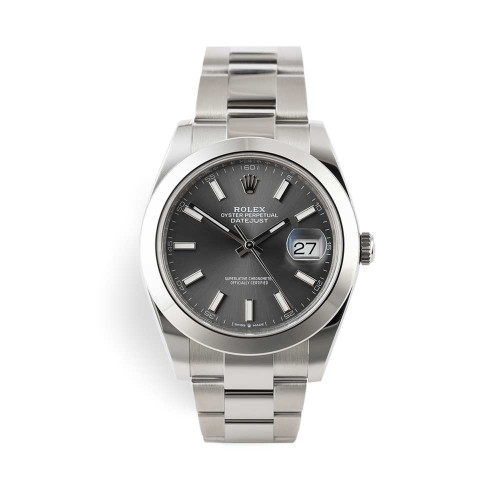 ساعت رولکس مردانه دیت جاست اتوماتیک صفحه خاکستری Rolex-4117-G ساعت رولکس مردانه دیت جاست اتوماتیک صفحه خاکستری Rolex-4117-G