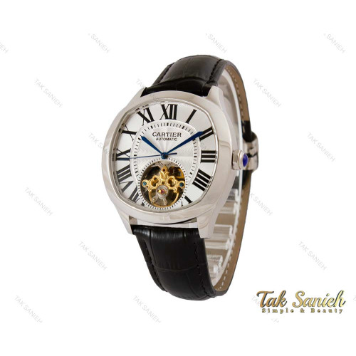 ساعت کارتیر مردانه Drive اتوماتیک سیلور مشکی Cartier-4128-G ساعت کارتیر مردانه Drive اتوماتیک سیلور مشکی Cartier-4128-G