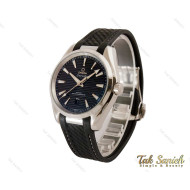 ساعت امگا مردانه سیمستر اتوماتیک سیلور مشکی بند رابر Omega-4136-G