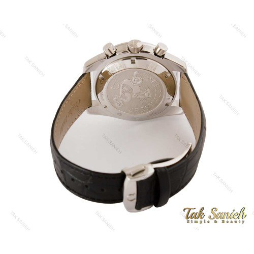 ساعت امگا مردانه اسپیدمستر بند چرم سیلور مشکی Omega-4137-G ساعت امگا مردانه اسپیدمستر بند چرم سیلور مشکی Omega-4137-G
