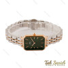 ساعت DW مستطیلی زنانه رزگلد نقره ای سبز DW-4143-L