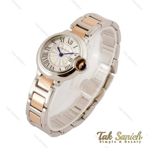 ساعت کارتیر بالن بلو زنانه اسمال رزگلد نقره ای Cartier-4195-L ساعت کارتیر بالن بلو زنانه اسمال رزگلد نقره ای Cartier-4195-L