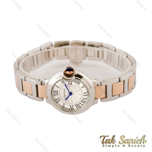 ساعت کارتیر بالن بلو زنانه اسمال رزگلد نقره ای Cartier-4195-L ساعت کارتیر بالن بلو زنانه اسمال رزگلد نقره ای Cartier-4195-L