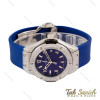 ساعت هابلوت زنانه آبی سیلور فول نگین Hublot-4201-L