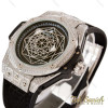 ساعت هابلوت عنکبوتی نگین دار مردانه سیلور Hublot-4202-G ساعت هابلوت عنکبوتی نگین دار مردانه سیلور Hublot-4202-G