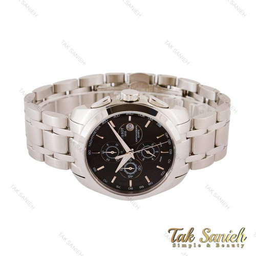 ساعت تیسوت 1853 مردانه سه موتوره سیلور مشکی Tissot-4225-G ساعت تیسوت 1853 مردانه سه موتوره سیلور مشکی Tissot-4225-G