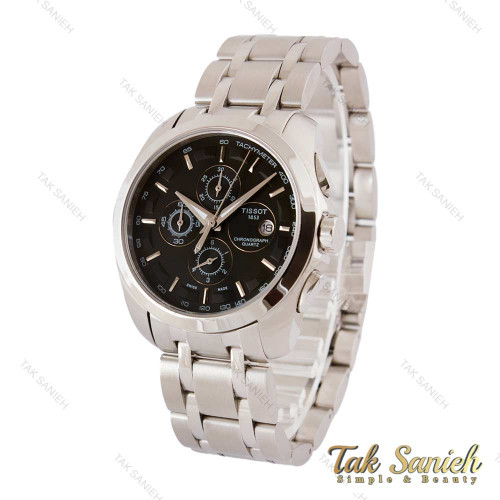 ساعت تیسوت 1853 مردانه سه موتوره سیلور مشکی Tissot-4225-G ساعت تیسوت 1853 مردانه سه موتوره سیلور مشکی Tissot-4225-G
