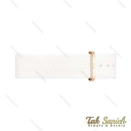 بند برزنتی ساعت دنیل ولینگتون مردانه سفید رزگلد DW-Strap-4252-G بند برزنتی ساعت دنیل ولینگتون مردانه سفید رزگلد DW-Strap-4252-G