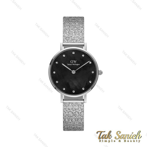 ساعت دنیل ولینگتون سیلور زنانه صفحه صدف مشکی نگین دار DW-4307-28-L ساعت دنیل ولینگتون سیلور زنانه صفحه صدف مشکی نگین دار DW-4307-28-L