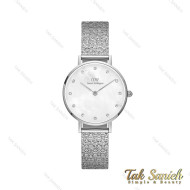 ساعت دنیل ولینگتون زنانه سیلور صفحه صدف سفید نگین دار DW-4310-28-L
