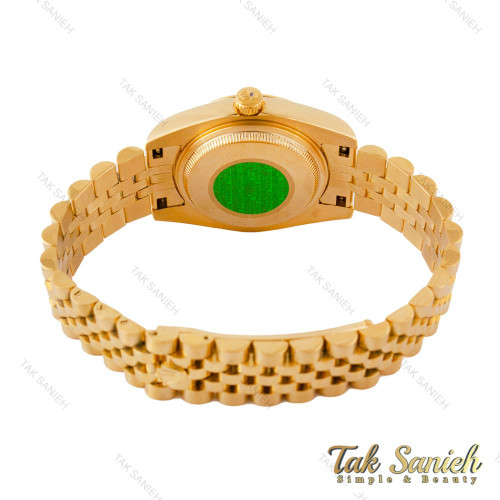 ساعت رولکس زنانه مدل دیت جاست طلایی دورنگین Rolex-4343-L
