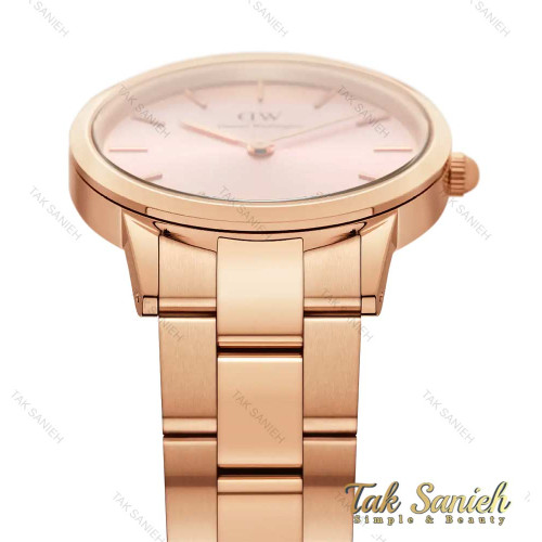 ساعت دنیل ولینگتون زنانه رزگلد صفحه صورتی متوسط DW-4360-32-L