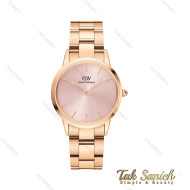 ساعت دنیل ولینگتون زنانه رزگلد صفحه صورتی متوسط DW-4360-32-L