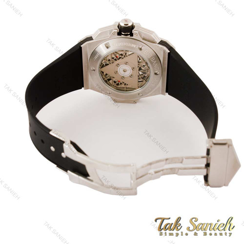 ساعت هابلوت کهکشانی مردانه سیلور پشت شیشه ای Hublot-4345-G ساعت هابلوت کهکشانی مردانه سیلور پشت شیشه ای Hublot-4345-G
