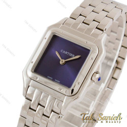 ساعت کارتیر پنتر زنانه سیلور صفحه سرمه ای مدیوم Cartier-4368-L