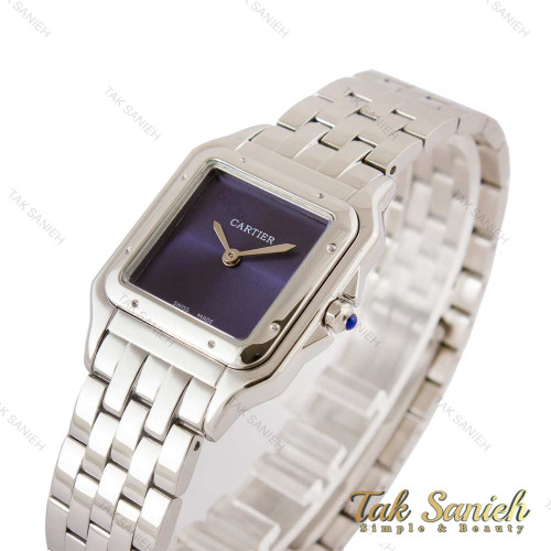 ساعت کارتیر پنتر زنانه سیلور صفحه سرمه ای مدیوم Cartier-4368-L ساعت کارتیر پنتر زنانه سیلور صفحه سرمه ای مدیوم Cartier-4368-L