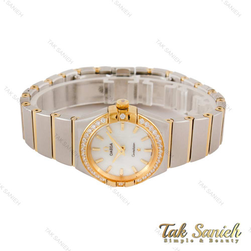 ساعت امگا کانسلیشن زنانه سیلور طلایی خطی دورنگین Omega-4377-L ساعت امگا کانسلیشن زنانه سیلور طلایی خطی دورنگین Omega-4377-L