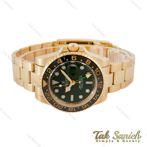 ساعت رولکس مردانه جی ام تی مستر 2 طلایی صفحه سبز Rolex-4382-G