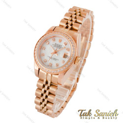 ساعت رولکس زنانه رزگلد نگین دار اسمال Rolex-4391-L ساعت رولکس زنانه رزگلد نگین دار اسمال Rolex-4391-L