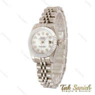 ساعت رولکس زنانه دیت جاست نقره ای اسمال Rolex-4415-L
