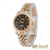 ساعت رولکس زنانه دو رنگ رزگلد صفحه مشکی مدیوم Rolex-4416-L ساعت رولکس زنانه دو رنگ رزگلد صفحه مشکی مدیوم Rolex-4416-L