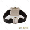 ساعت کارتیر سانتوس مردانه بند چرم دورنگ طلایی Cartier-4419-G