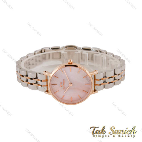 ساعت دنیل ولینگتون زنانه رزگلد نقره ای صفحه صورتی اسمال DW-4422-28-L ساعت دنیل ولینگتون زنانه رزگلد نقره ای صفحه صورتی اسمال DW-4422-28-L