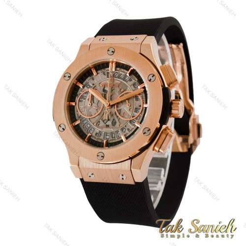 ساعت هابلوت زنانه سه موتوره رزگلد صفحه اسکلتون Hublot-4430-G ساعت هابلوت زنانه سه موتوره رزگلد صفحه اسکلتون Hublot-4430-G