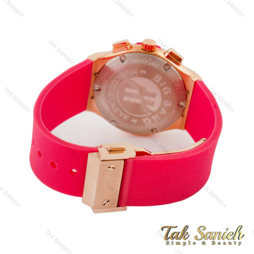 ساعت هابلوت زنانه دورنگین سرخابی Hublot-4437-L ساعت هابلوت زنانه دورنگین سرخابی Hublot-4437-L