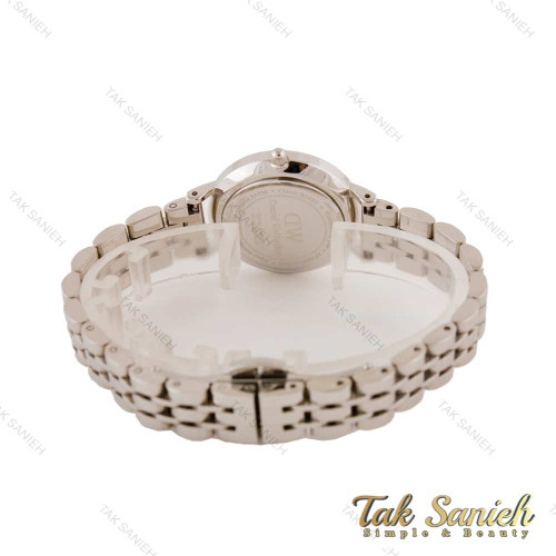 ساعت دنیل ولینگتون زنانه نقره ای صفحه مشکی اسمال DW-4464-28-L