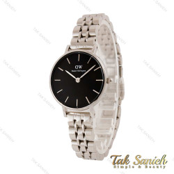 ساعت دنیل ولینگتون زنانه نقره ای صفحه مشکی اسمال DW-4464-28-L