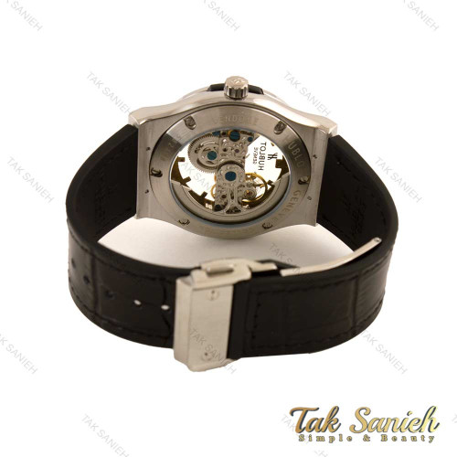 ساعت هابلوت مردانه اتوماتیک اسکلتون نقره ای Hublot-4495-G