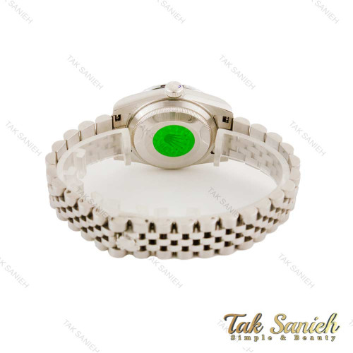 ساعت رولکس زنانه دیت جاست نقره ای صفحه سبز مدیوم Rolex-4511-M-L ساعت رولکس زنانه دیت جاست نقره ای صفحه سبز مدیوم Rolex-4511-M-L
