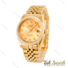 ساعت رولکس طلایی مردانه مدل دیت جاست Rolex-4521-G