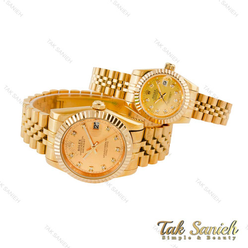 ساعت ست رولکس طلایی مدل دیت جاست Rolex-4522-S ساعت ست رولکس طلایی مدل دیت جاست Rolex-4522-S