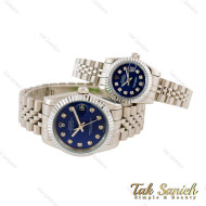 ساعت رولکس ست نقره ای صفحه سرمه ای Rolex-4530-S ساعت رولکس ست نقره ای صفحه سرمه ای Rolex-4530-S