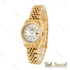 ساعت رولکس زنانه طلایی صفحه سفید اسمال Rolex-4536-S-L ساعت رولکس زنانه طلایی صفحه سفید اسمال Rolex-4536-S-L