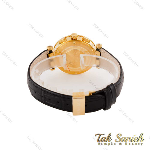 ساعت ورساچه مردانه سه موتوره طلایی بند چرم مشکی Versace-4553-G ساعت ورساچه مردانه سه موتوره طلایی بند چرم مشکی Versace-4553-G