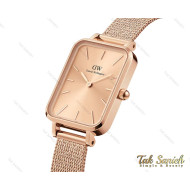 ساعت دنیل ولینگتون زنانه مستطیلی رزگلد DW-4052-L ساعت دنیل ولینگتون زنانه مستطیلی رزگلد DW-4052-L