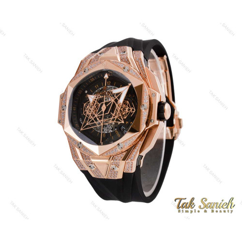 ساعت هابلوت کهکشانی رزگلد نگین دار مردانه Hublot-4048-G ساعت هابلوت کهکشانی رزگلد نگین دار مردانه Hublot-4048-G