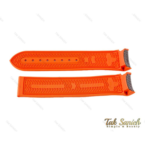 بند ساعت امگا سیمستر مردانه نارنجی Omega-Strap-5071-G