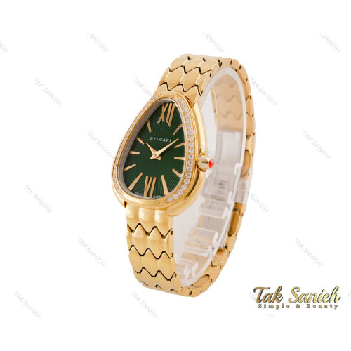 ساعت بولگاری سرپنتی زنانه طلایی سبز نگین دار Bvlgari-4054-L ساعت بولگاری سرپنتی زنانه طلایی سبز نگین دار Bvlgari-4054-L